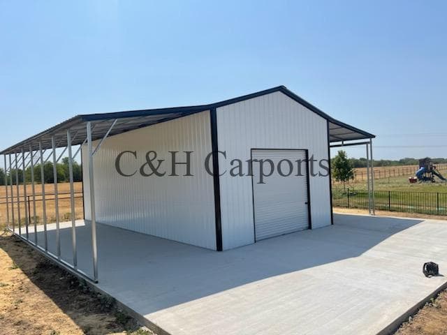 44x40x12 Straight Roof Barn