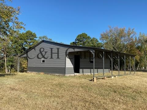54x30x10 Straight Roof Barn